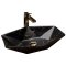 Купити Умывальник раковина REA VEGAS MARBLE BLACK MAT накладной черный