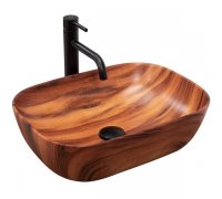 Умивальник раковина REA BELINDA WOOD MAT накладний