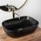 Купити Умывальник раковина REA BELINDA BLACK MARBLE MAT накладной черный матовый