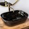 Купити Умывальник раковина REA BELINDA BLACK MARBLE SHINY накладной черный