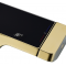 Купити Душевая штанга с верхним душем REA ROB BRUSHED GOLD цвет золотой-чёрный с термостатом и изливом