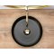 Купити Умывальник раковина REA SAMI BLACK MAT GOLD EDGE накладной черный