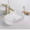 Купити Умывальник раковина REA NADIA WHITE GOLD EDGE накладной белый