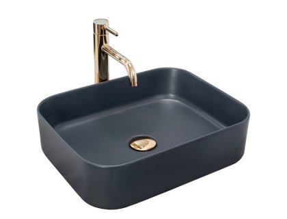 Купити Умывальник раковина REA KAYA NAVY BLUE MAT накладной матовый