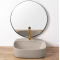 Купити Умывальник раковина REA LUIZA 50 LIGHT GREY MATT накладной серый матовый