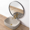 Купити Умывальник раковина REA LUIZA 50 LIGHT GREY MATT накладной серый матовый