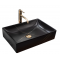 Купити Умывальник раковина REA INGA BLACK MARBLE MAT накладной черный матовый