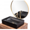 Купити Умывальник раковина REA INGA BLACK MARBLE MAT накладной черный матовый