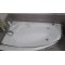 Купити Карниз дугоподібний для асиметричних ванн з нержавіючої сталі 140*90см