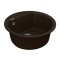 Недорого Кругла кварцева мийка VANKOR Easy EMR 01.45 Chocolate-коричнева (45х45х17)