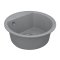 Недорого Кругла кварцева мийка VANKOR Easy EMR 01.45 Gray-сіра (45х45х17)