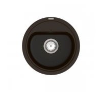 Кругла кварцева мийка VANKOR Lira LMR 01.44 Chocolate-коричнева 44х44х18см