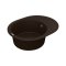 Недорого Овальна кварцева мийка VANKOR Lira LMO 02.57 Chocolate-коричнева (57х45х17)