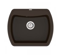 Прямокутна кварцева мийка VANKOR Norton NMP 01.63 Chocolate-коричнева (63х51х20)