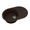 Недорого Овальна кварцева мийка VANKOR Sity SMO 02.78 Chocolate-коричнева (78х51х20)