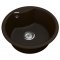 Недорого Кругла кварцева мийка VANKOR Vena VMR 01.48 Chocolate-коричнева (48х48х18см)