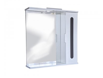 Купити Дзеркало з шафкою Палітра 85 R праве з вставкою та з підсвічуванням