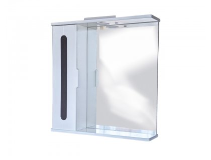 Купити Дзеркало з шафкою Палітра 85 L ліве з вставкою ( з підсвічуванням)