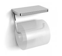 Тримач для туалетного паперу з полкою VOLLE ТЕО 15-88-445 (хром)