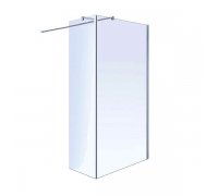 Душові скляні прозорі стінки 90х190х0,8см і 40х190х0,8см з тримачем D-100см та Е-10см і з профілем Walk-In VOLLE 18-08-10194