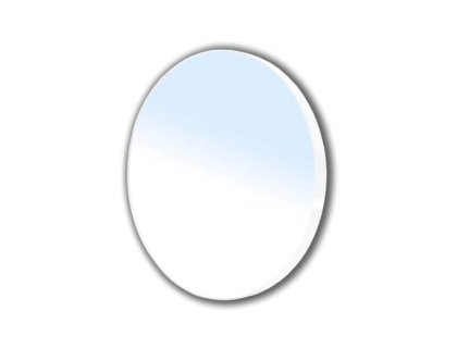 Недорого Дзеркало кругле на сталевий фарбованої рамі в білому кольору VOLLE 16-06-916 (ШхВ) 60х60см